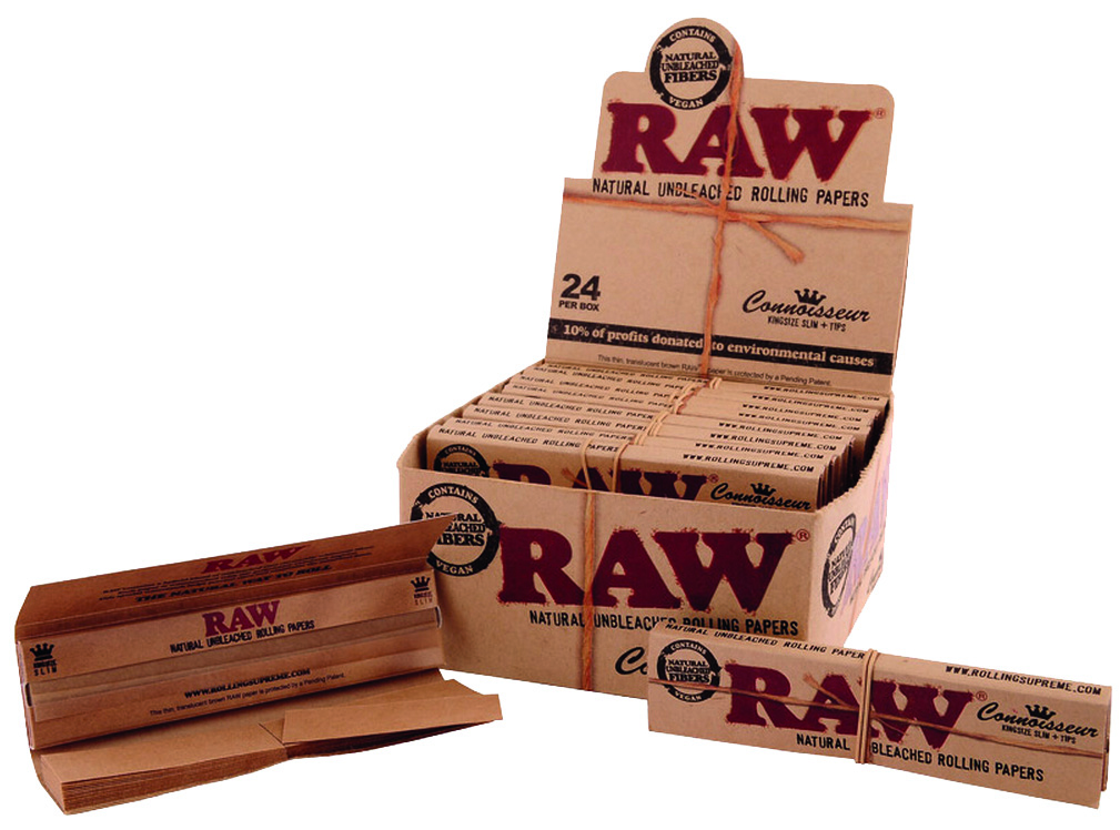 Raw Classic Connoisseur KS+tips box/24