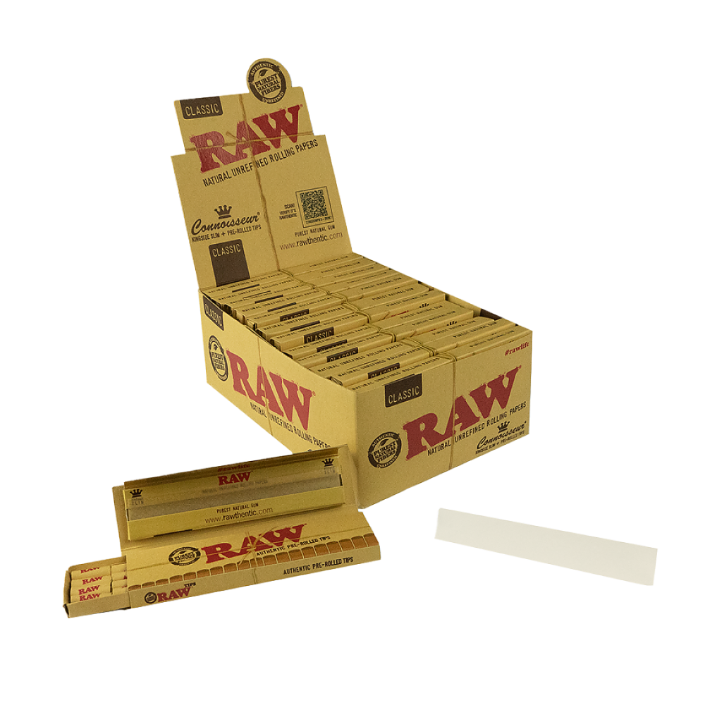 Raw Connoisseur KS Slim + prer. Tips box/24