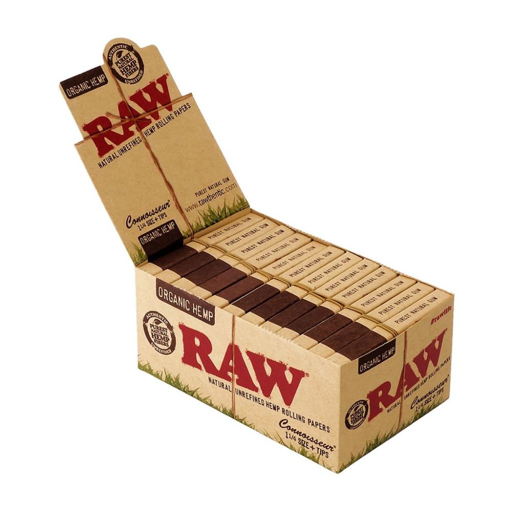 Raw organic Connoisseur 1 1/4 box/24