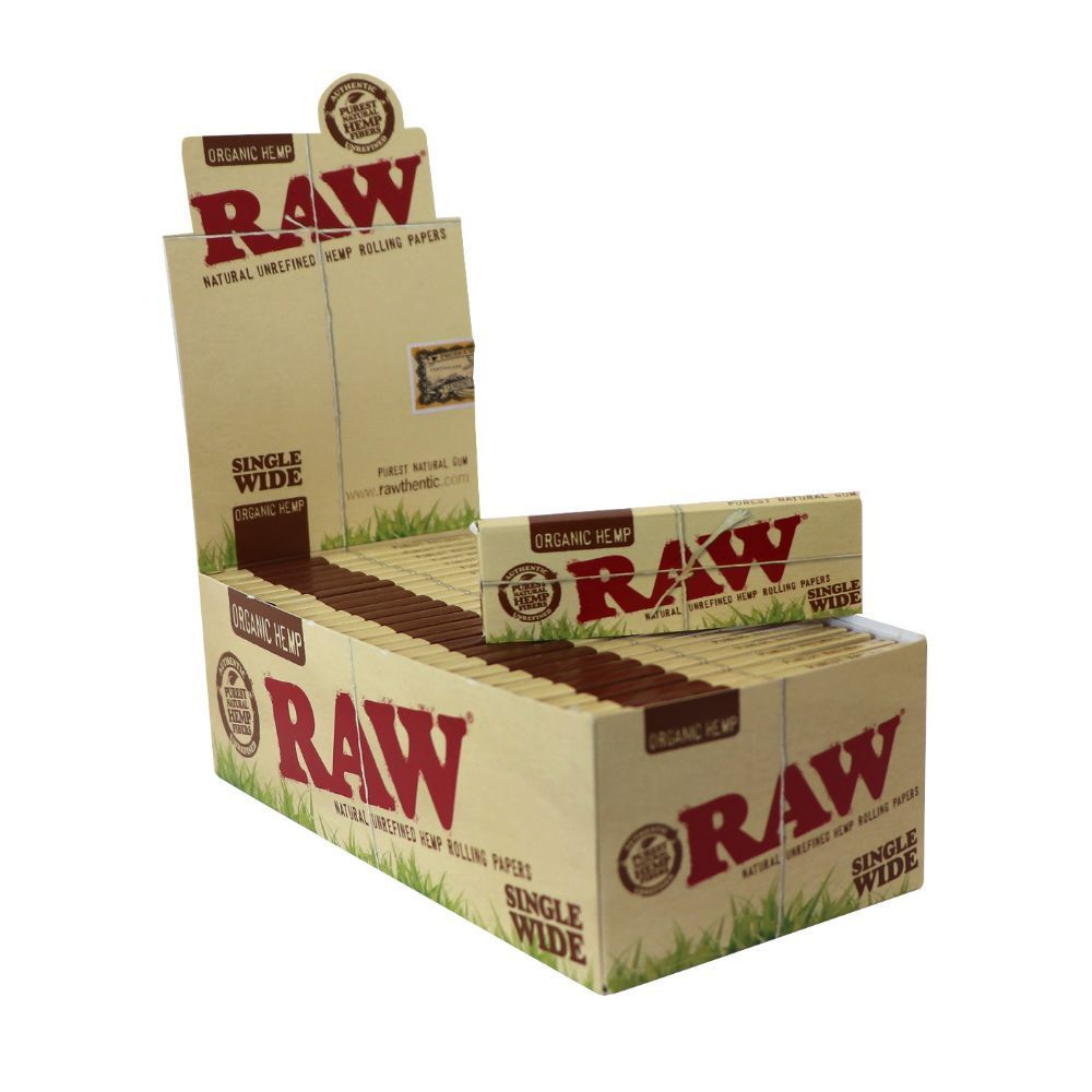 Raw organic single wide single window box/50