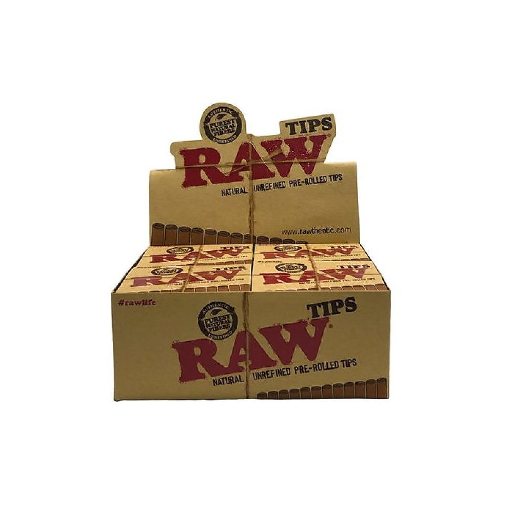 RAW® Classic Prerolled tips box/20