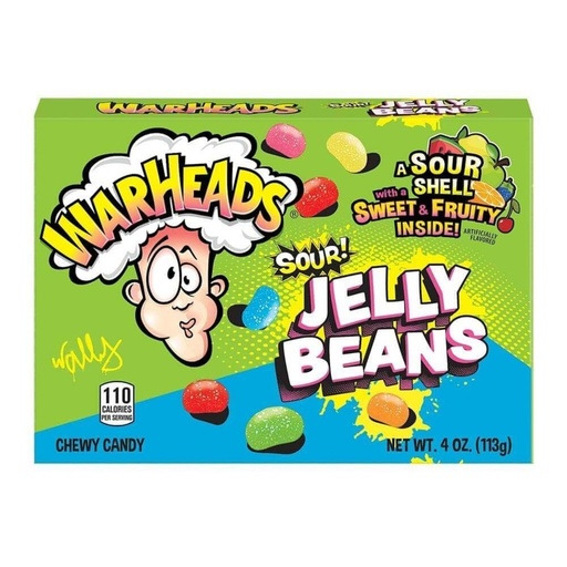 [WAR005] Warheads Sour Jelly Beans (12 x 113g)