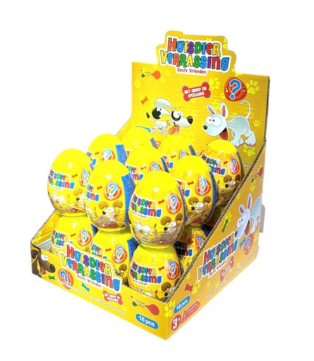 [ISM003] Pet's suprise eggs candy+toy x18