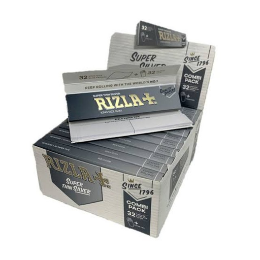 [RIZ006] Rizla Silver  KS slim+tips box/24